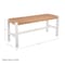 Alaterre Furniture Newport 40in Wood Bench with Handcrafted Woven Rope Seat, White ‎ANNP0450 - alternate 5